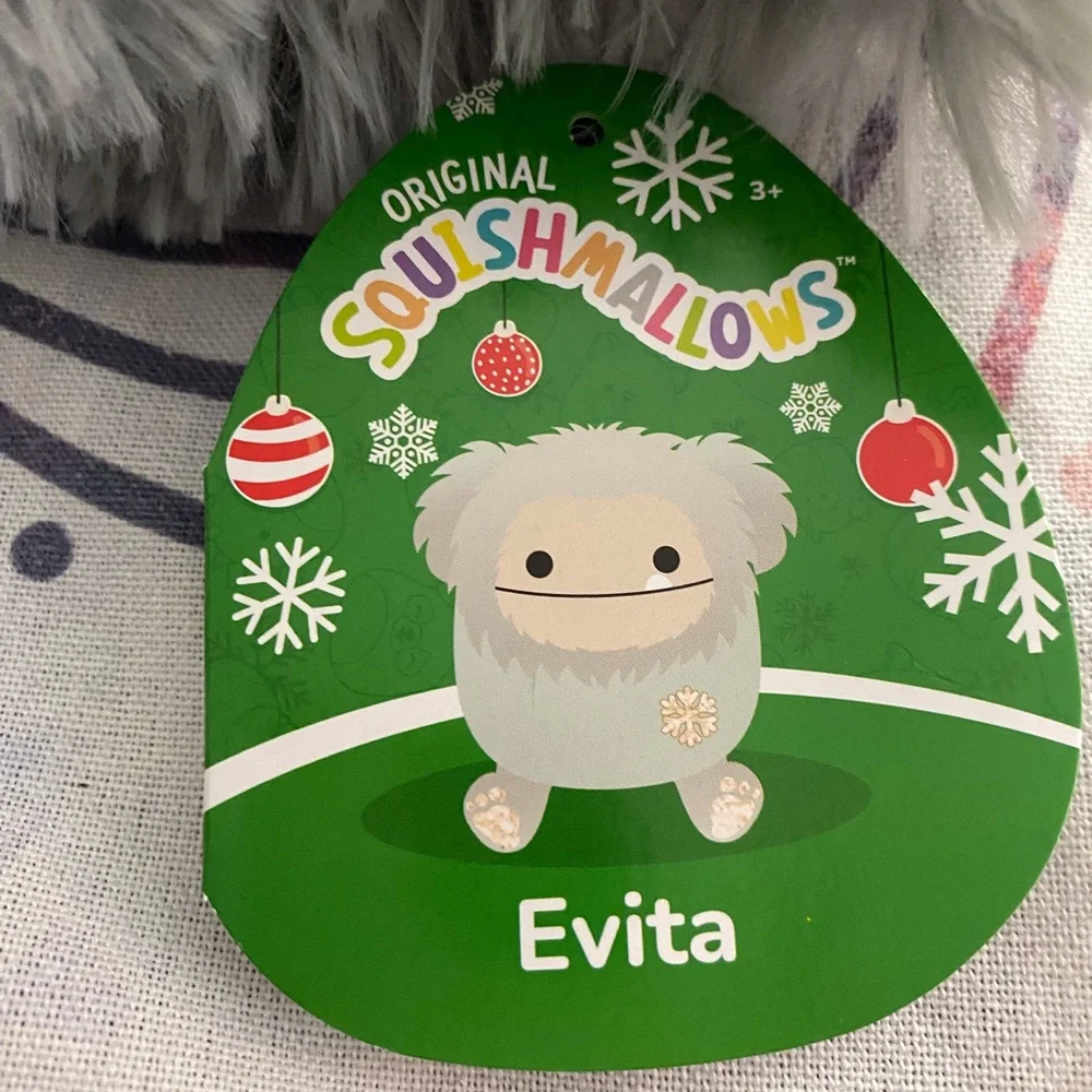NWT squishmallows Squishmallow evita the big foot Christmas plush - Picture 3 of 6